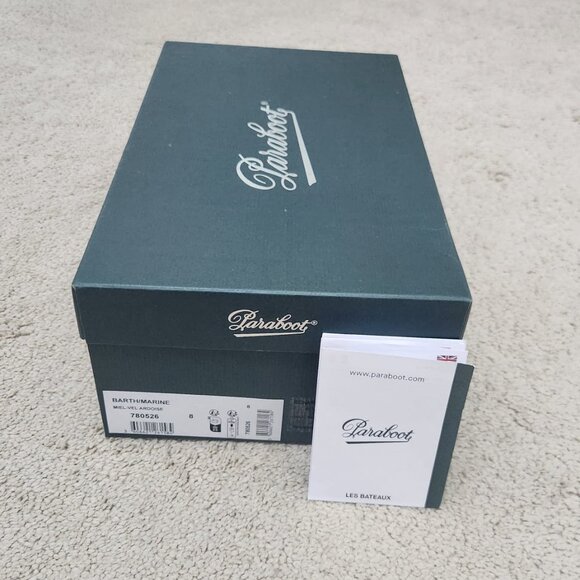 Paraboot-Style “Barth Marine” Dark Grey Suede Boat Shoes | Men’s Driving Loafers - Picture 12 of 12